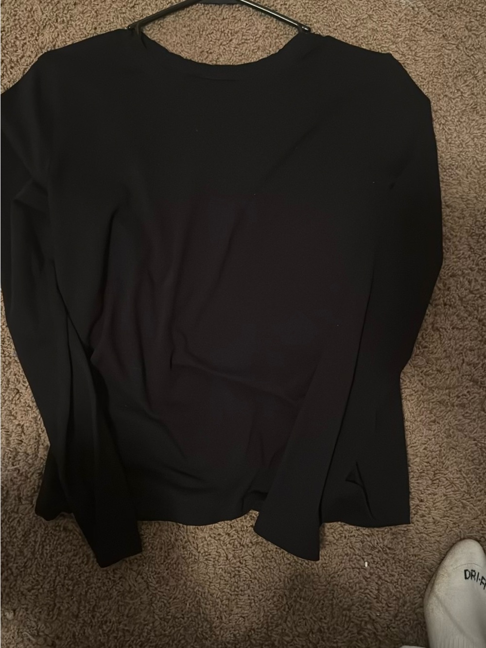 Black long sleeve top